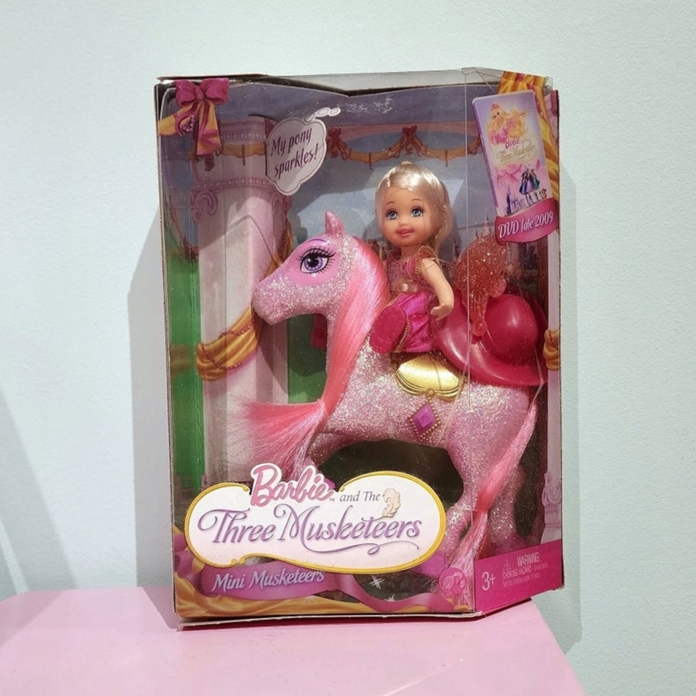 Barbie® & The Three Musketeers Mini Musketeers Doll (Pink)  - Rare Discontinued